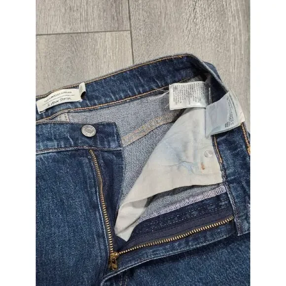 & other stories Wide Leg high waist Jeans preppy Y2K Medium Blue 29/28 A004542 - Picture 8 of 11